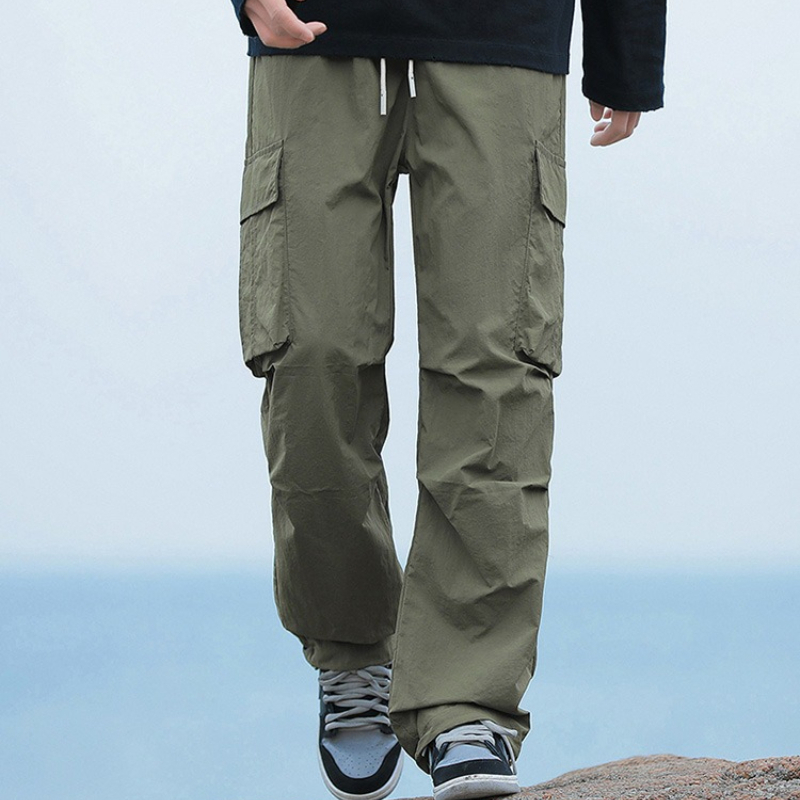 Cargo Pant Wide - Calças Cargo Masculinas Soltas de Verão,