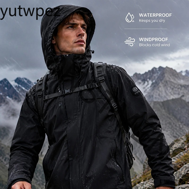 Windbreak Shell Jacket - Jaqueta Impermeável Plus Size Masculina para