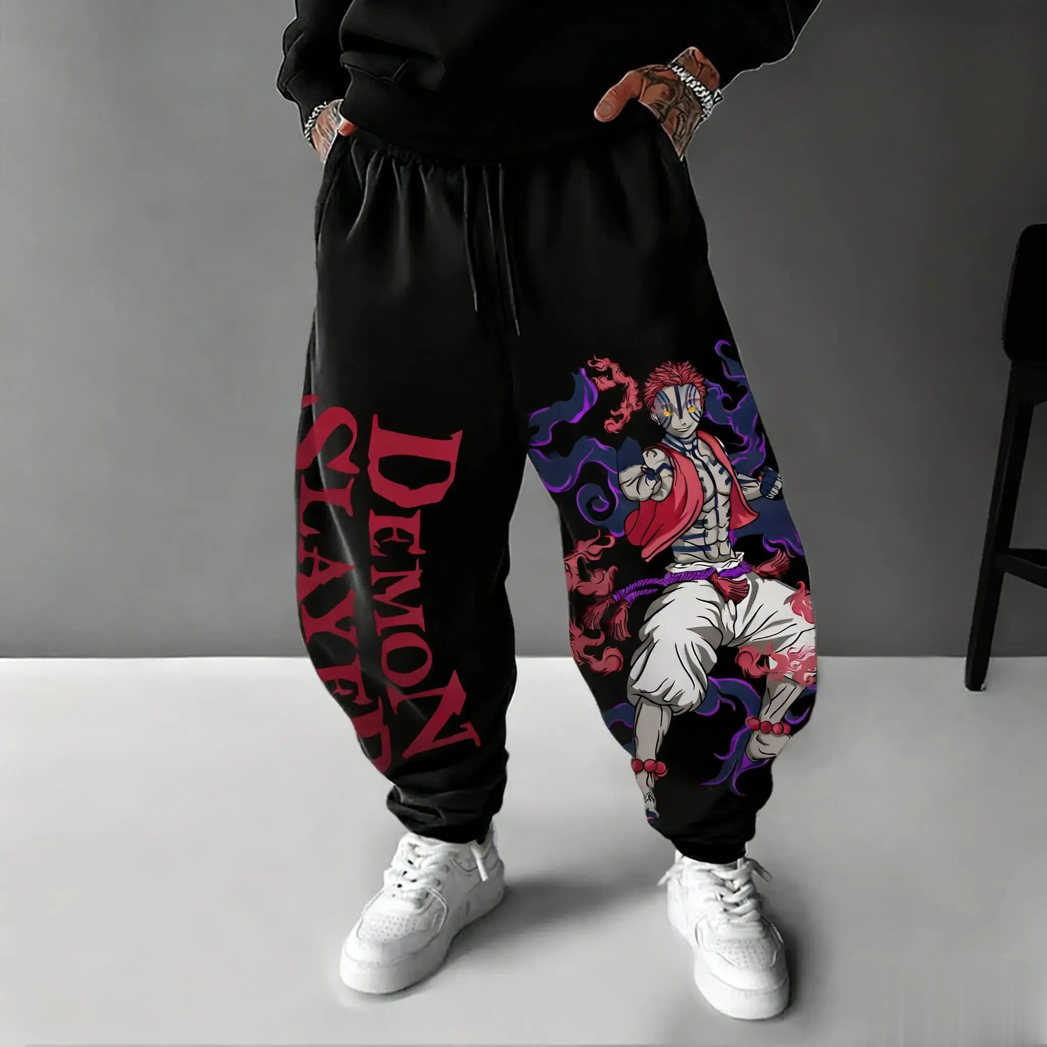 Street Fashion In Japan - Calças de Anime Demon Slayer Akaza