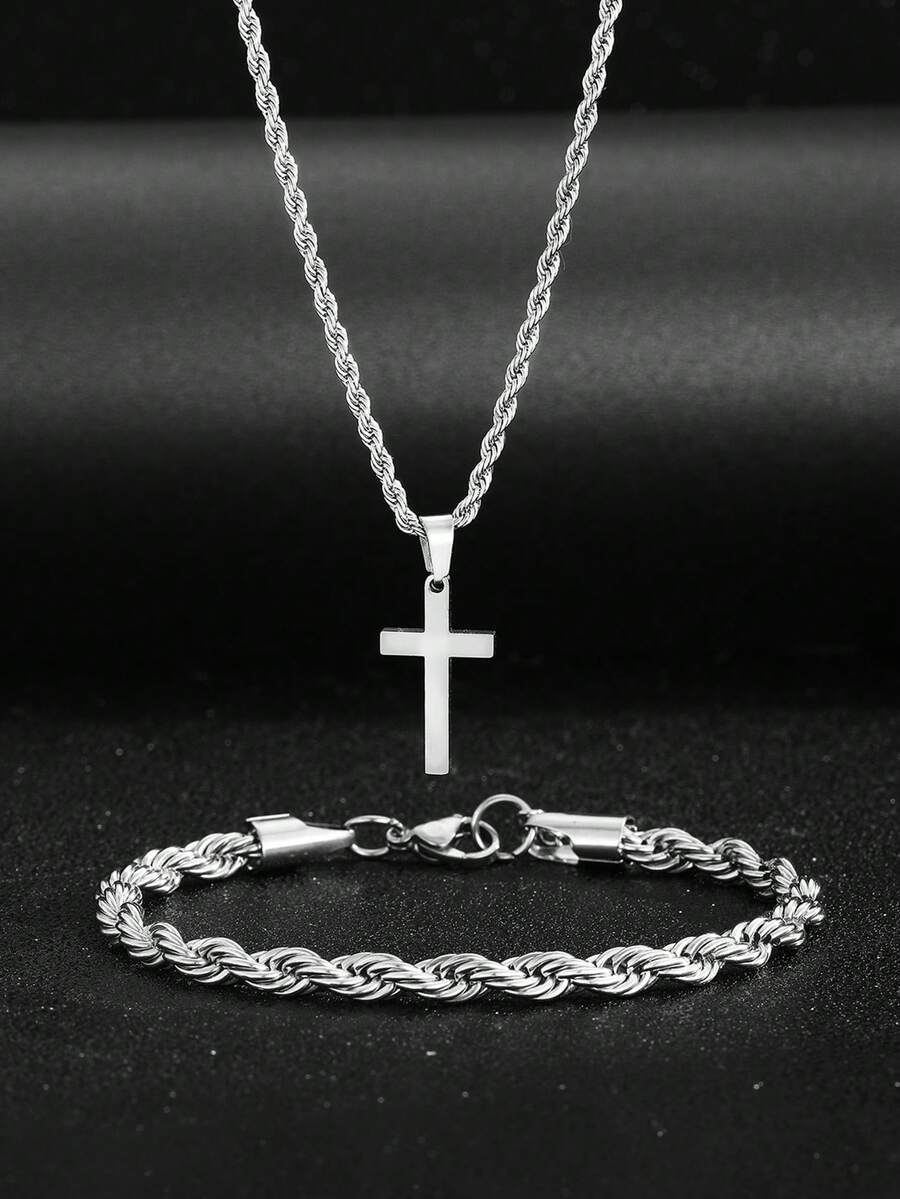 Street Fashion Jewelry - Conjunto de Colar e Pulseira com