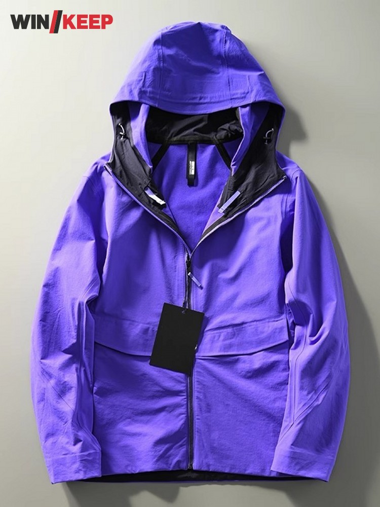 Windbreak Shell Jacket - Primavera lazer masculino ao ar livre