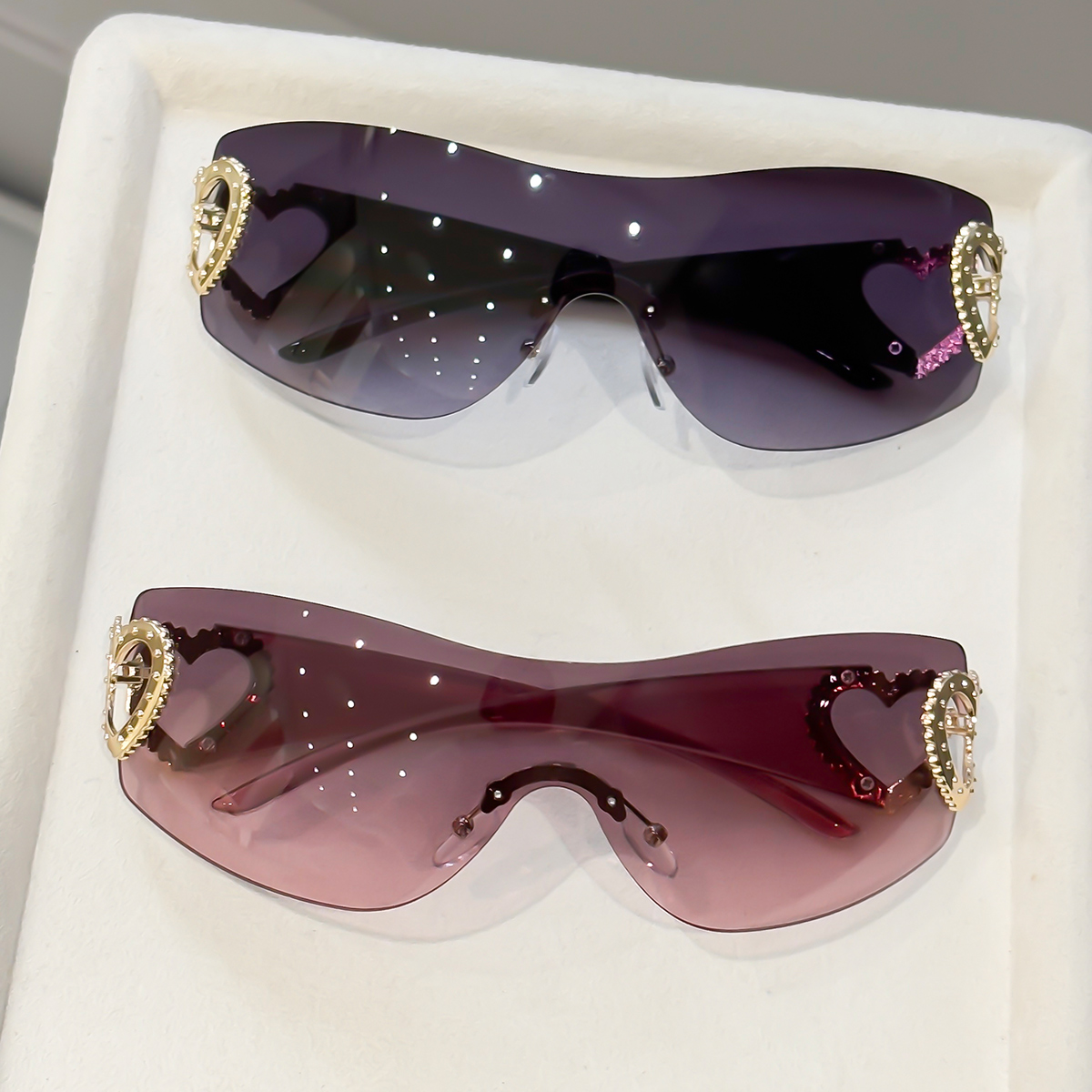 Street Fashion Glasses - 2 pares de Óculos Sem Armação