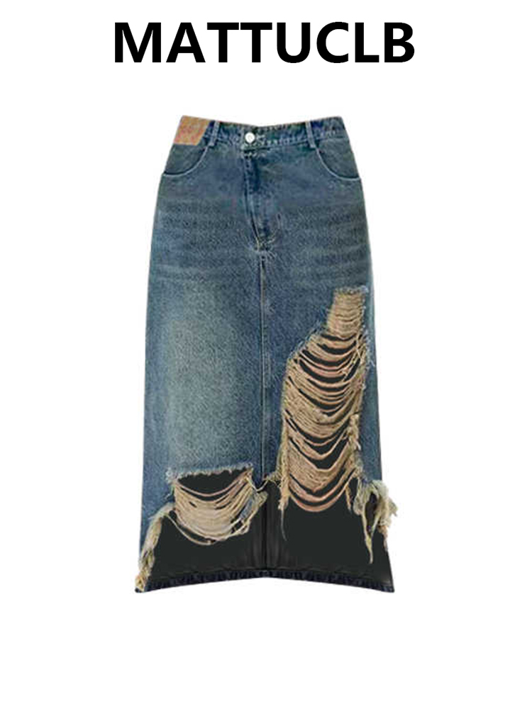 Street Fashion Korean - Saia Midi Feminina dos Anos 2000,