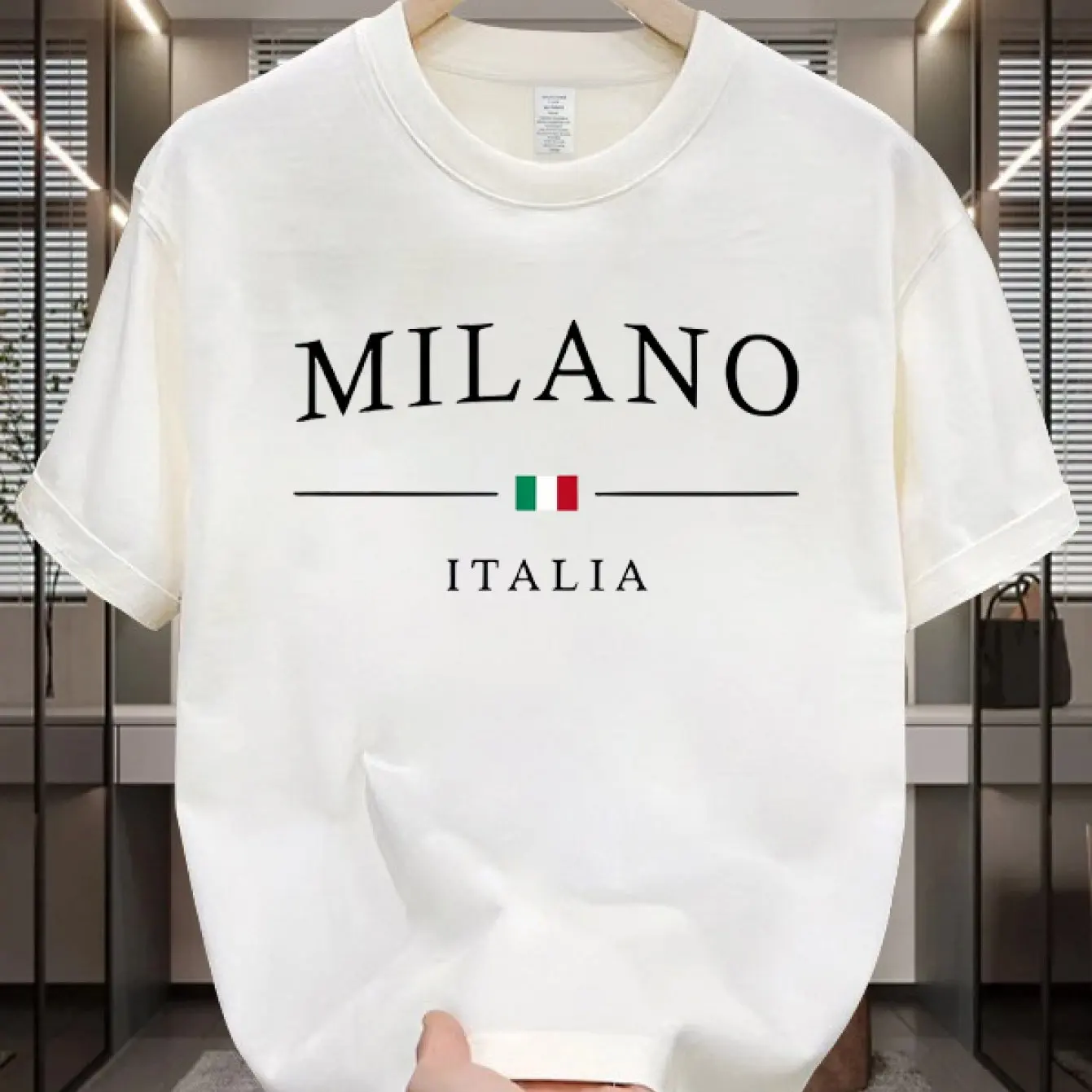 Street Fashion Milan - Camiseta Masculina Milan Itália Moda Italiana