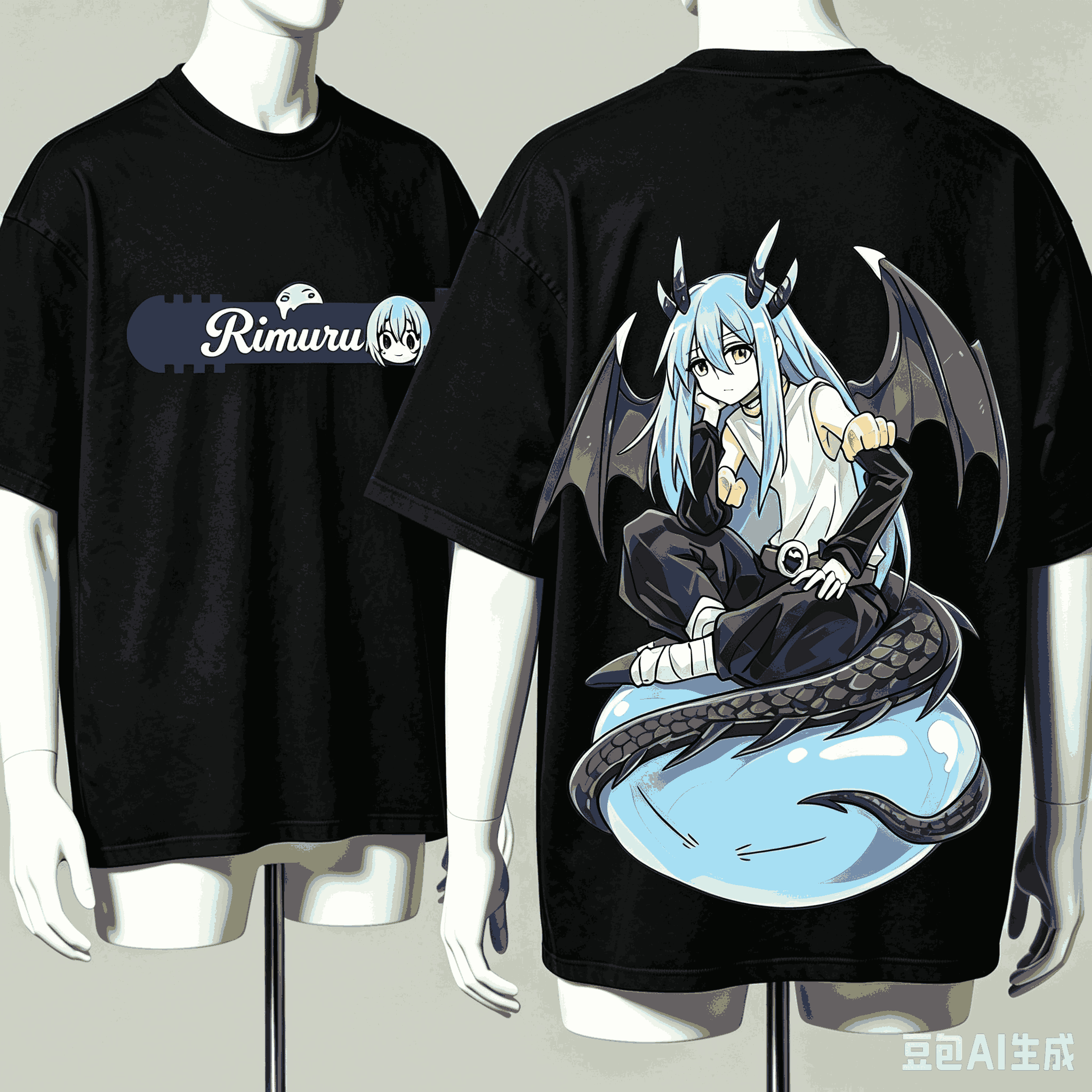 Street Fashion Model - Camiseta Slime Rimuru Anime Lover Harajuku