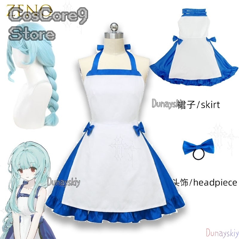 Japanese Street Fashion Female - Fantasia de Personagem Azul Zeno para