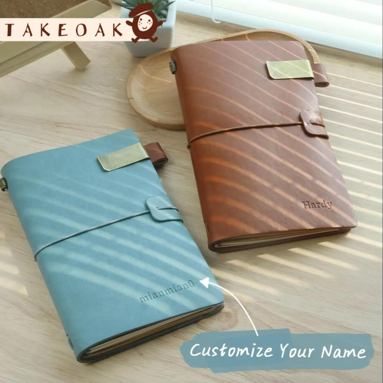 Street Fashion Blog - Caderno de Couro Vintage Personalizável A6