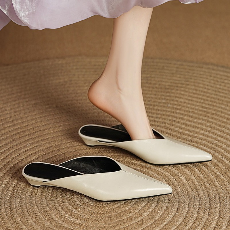 Street Fashion Clothes - Primavera verão cunhas salto feminino mules