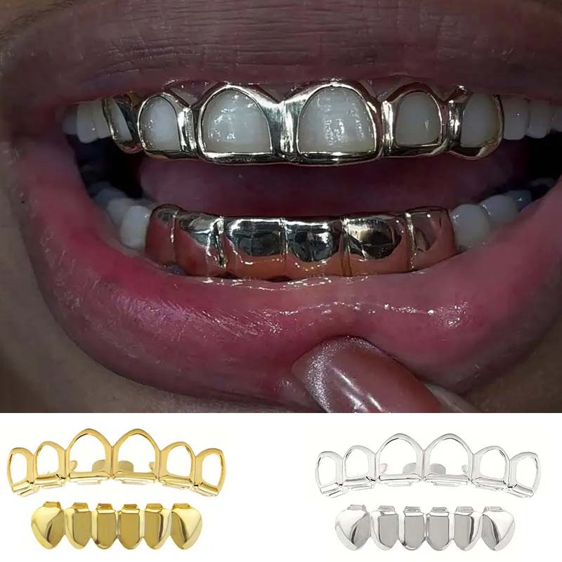 Street Fashion Jewelry - Um conjunto de enfeites dentários hip-hop