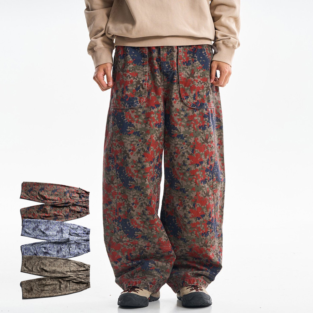 Cargo Pant Wide - Calças Cargo de Algodão de Alta