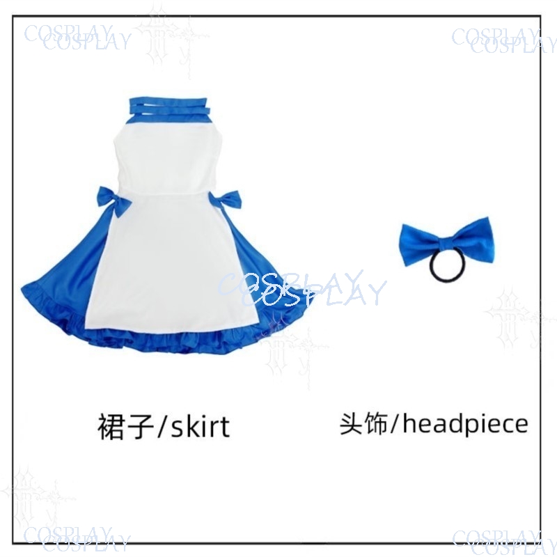 Japanese Street Fashion Female - Fantasia Completa de Halloween Azul para