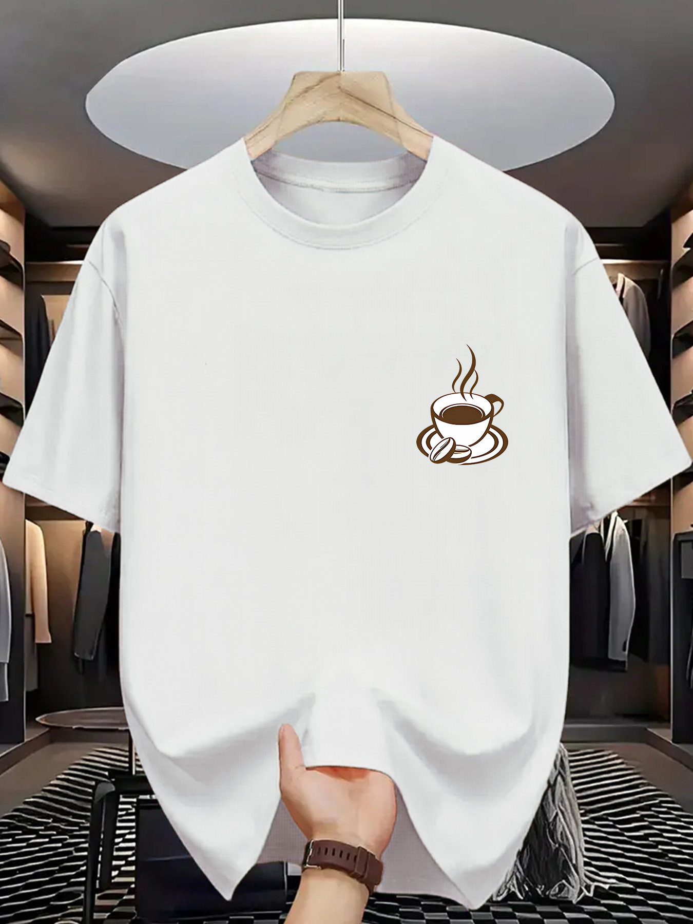 Street Fashion Style Male - Camiseta Masculina de Manga Curta com