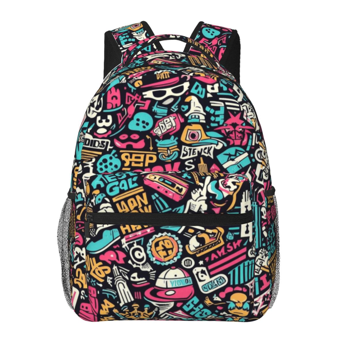 Mochila com estampa de grafite - High Street Fashion New York avaliação e preço