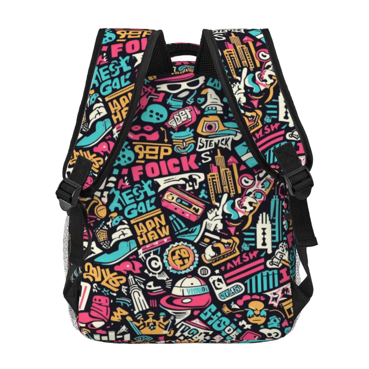 Mochila com estampa de grafite - High Street Fashion New York avaliação e preço