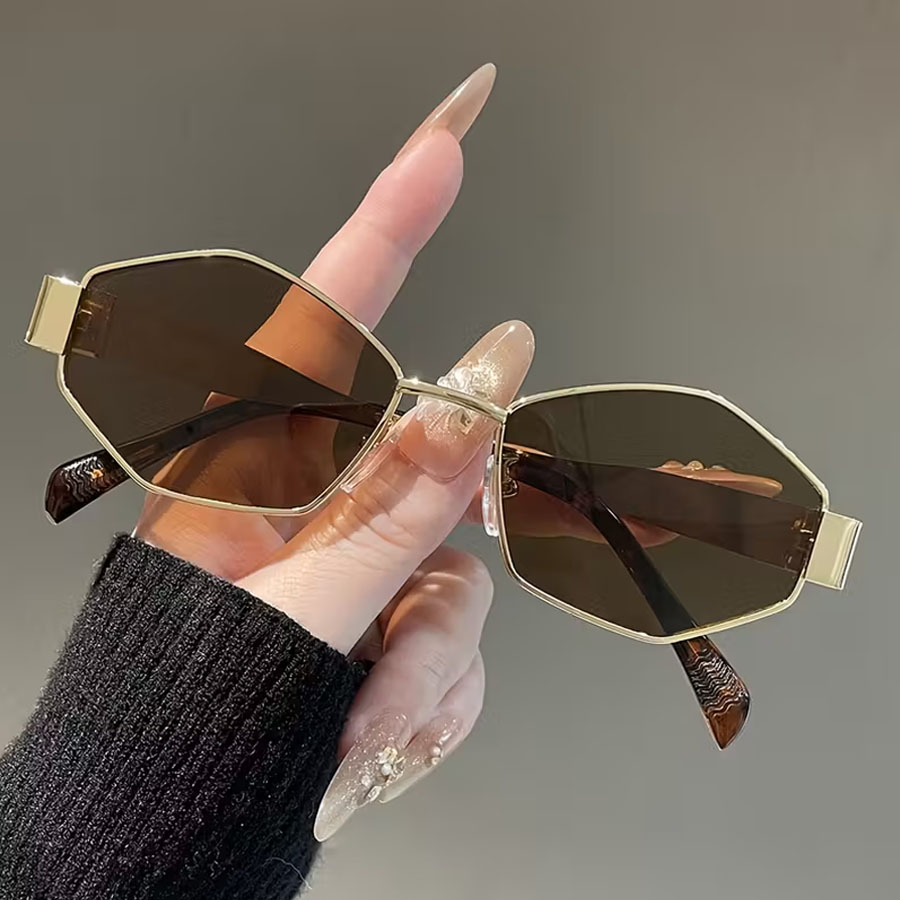 1 par de óculos de moda retrô  - Street Fashion Pose avaliação e preço