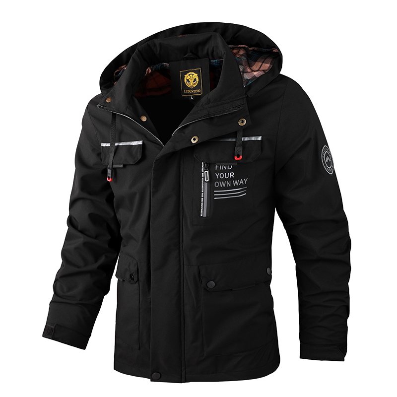 Moda masculina casual blusão c - Windbreak Shell Jacket avaliação e preço