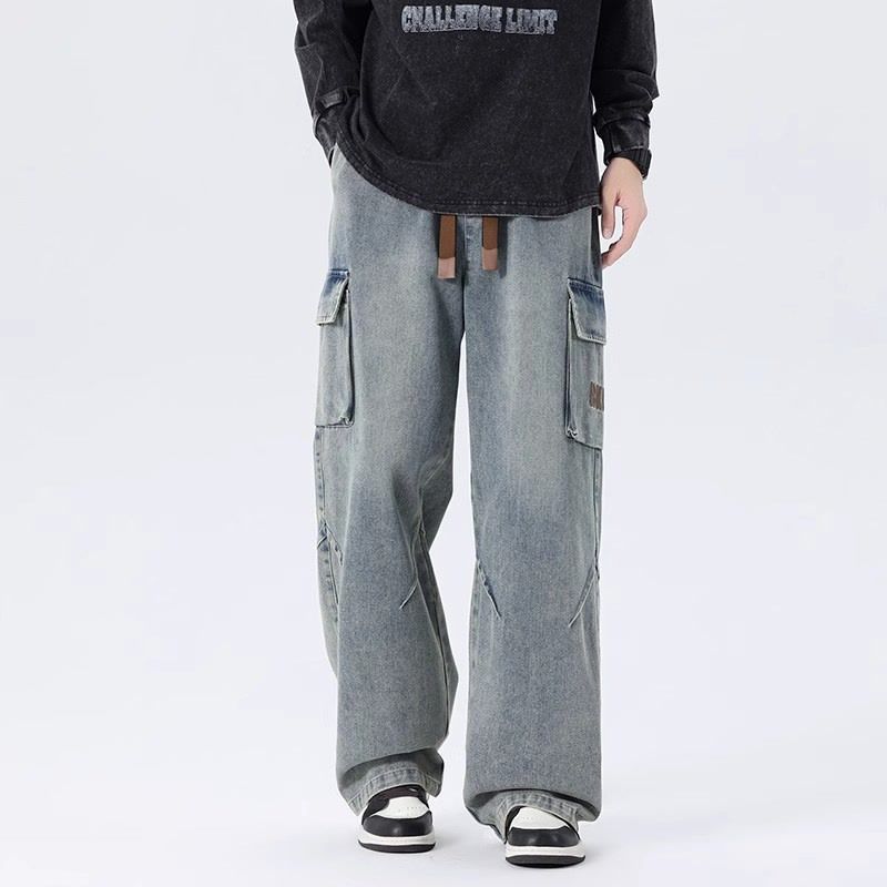 Calças Jeans Masculinas de Per - Cargo Pant Wide avaliação e preço