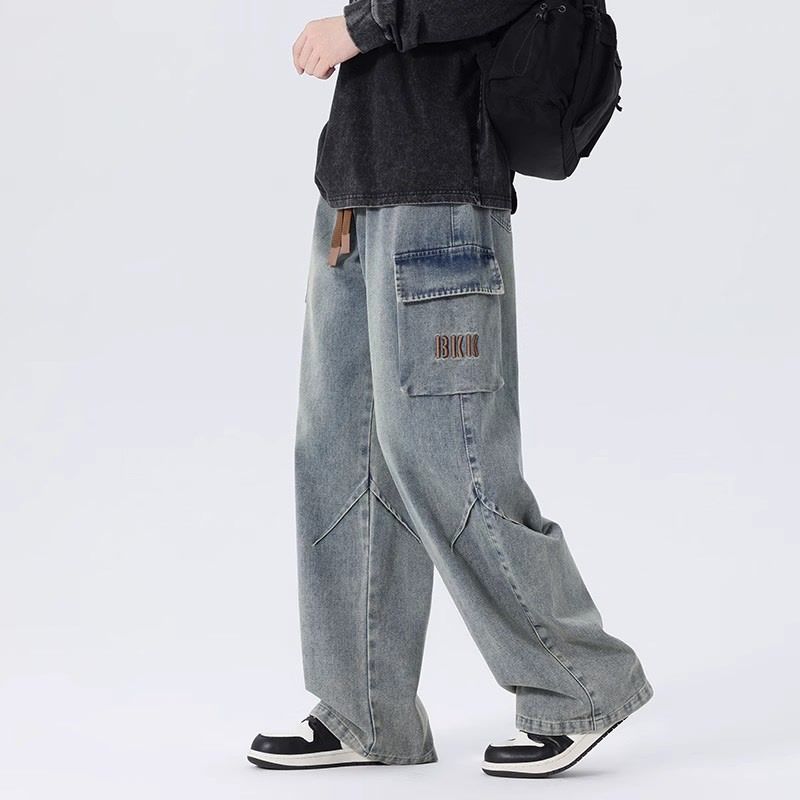 Calças Jeans Masculinas de Per - Cargo Pant Wide avaliação e preço