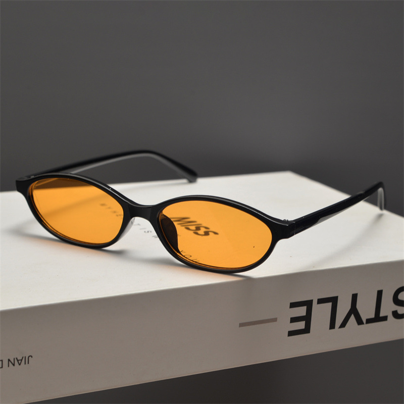 Novos Óculos de Sol Retro Oval - Street Fashion Glasses avaliação e preço