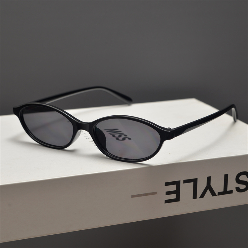 Novos Óculos de Sol Retro Oval - Street Fashion Glasses avaliação e preço