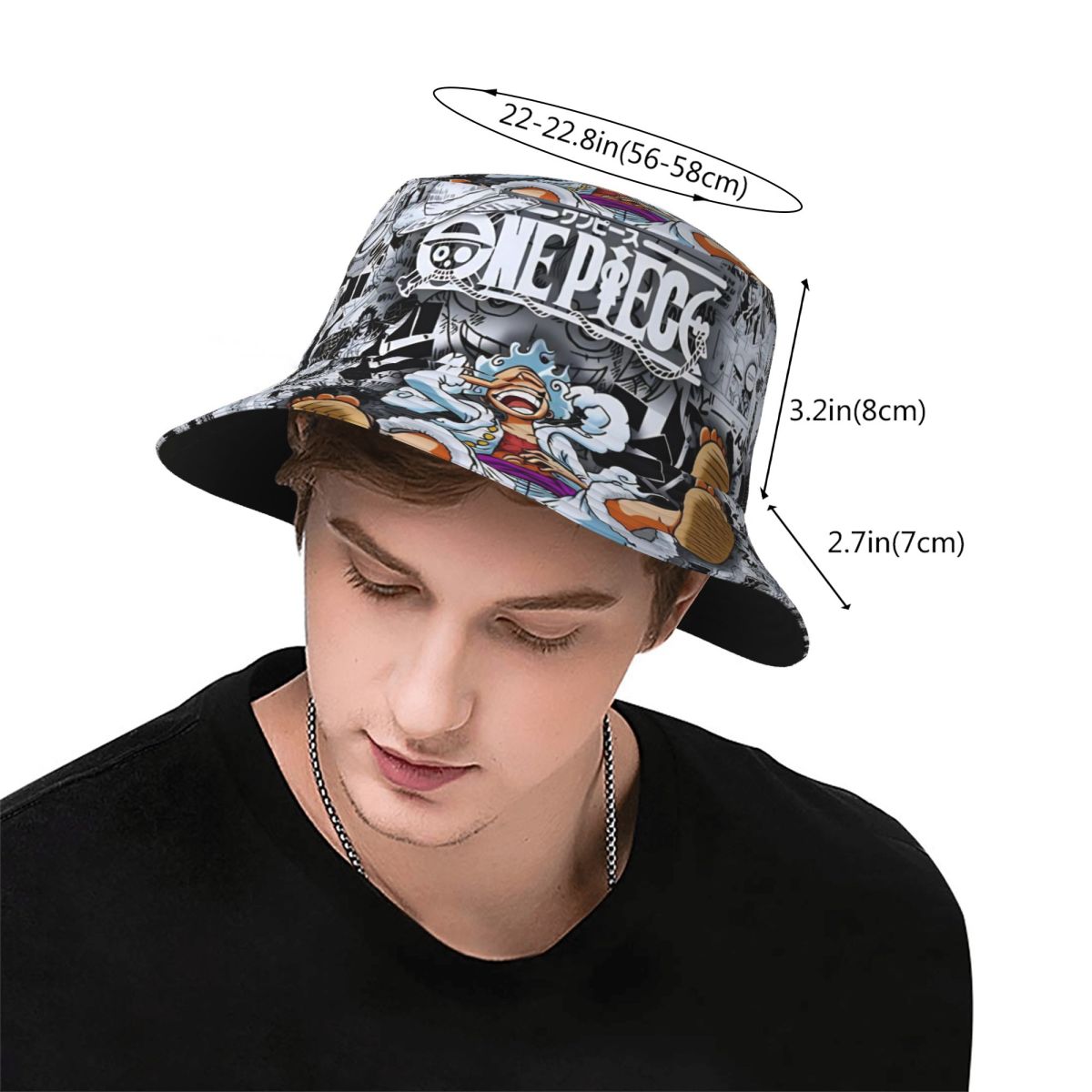 Chapéu Bucket One Piece Monkey - Bucket Hat Embroidered avaliação e preço