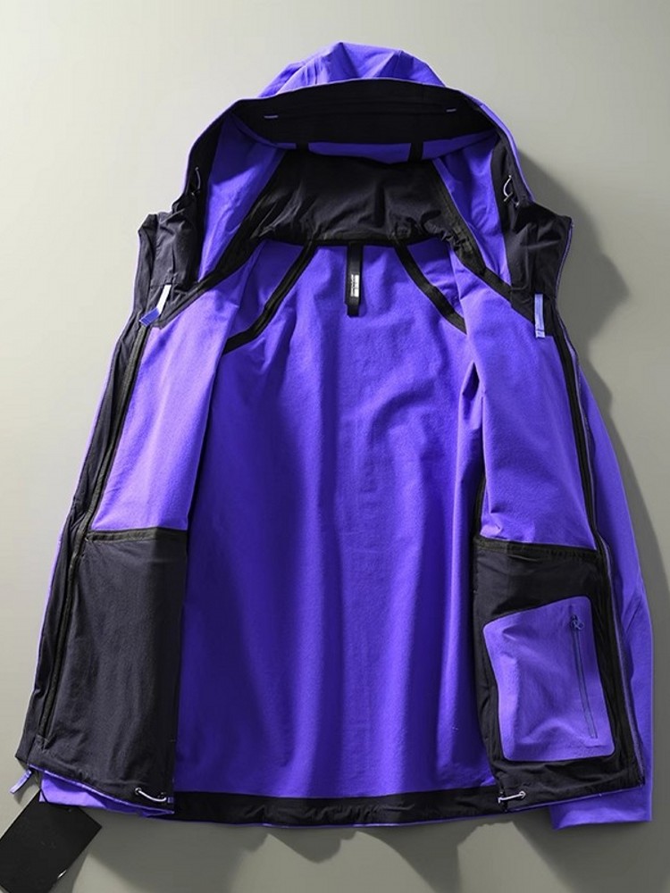 Primavera lazer masculino ao a - Windbreak Shell Jacket avaliação e preço