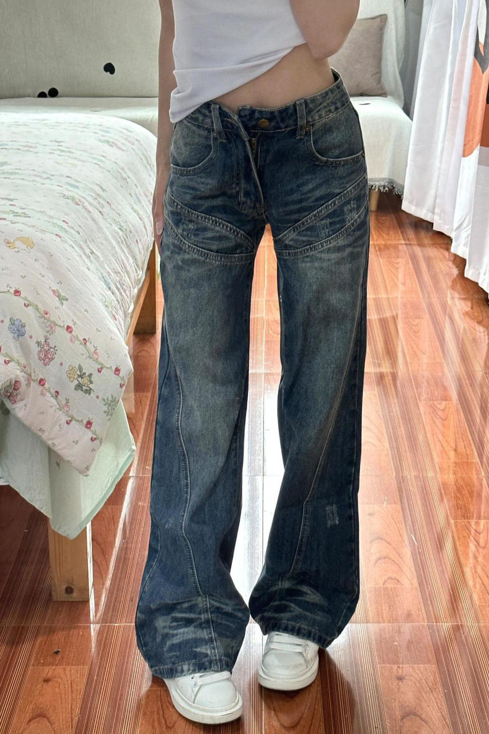 Meninas jeans japonês roupas v - Japanese Street Fashion Female avaliação e preço
