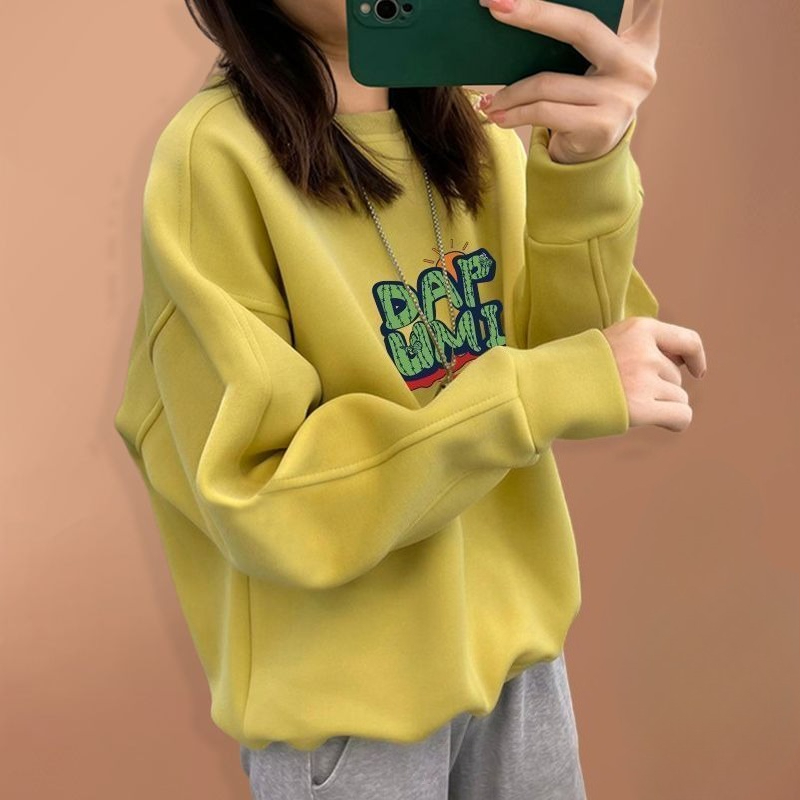 Moletom Feminino Oversized de  - Oversized Crewneck Fleece avaliação e preço