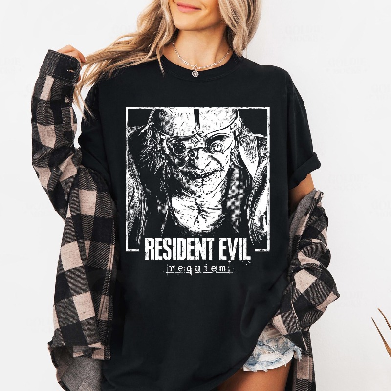 Camiseta Retro Resident Evil 9 - Street Fashion Style Male avaliação e preço