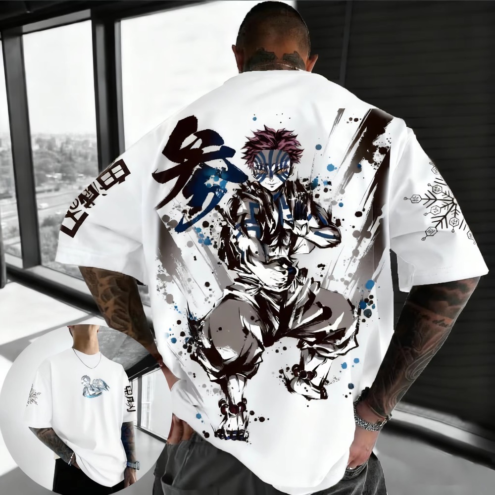 Camiseta Casual de Verão Plus  - Street Fashion In Japan avaliação e preço