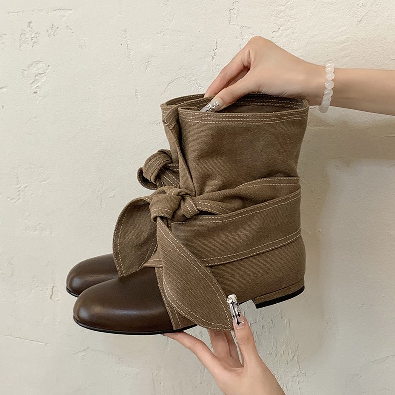 Botas Curtas Femininas com Laç - Street Fashion Rome avaliação e preço