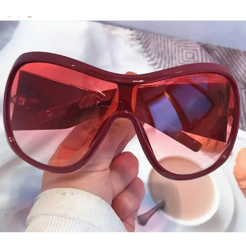 Óculos de sol oversized Y2K On - Street Fashion Glasses avaliação e preço
