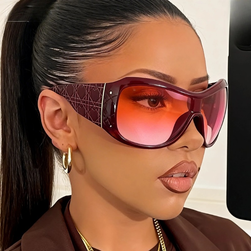 Óculos de sol oversized Y2K On - Street Fashion Glasses avaliação e preço