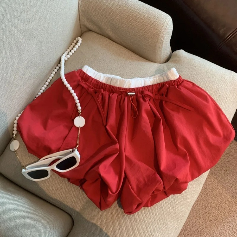 Shorts de Cintura Alta Sólidos - Japanese Street Fashion Female avaliação e preço