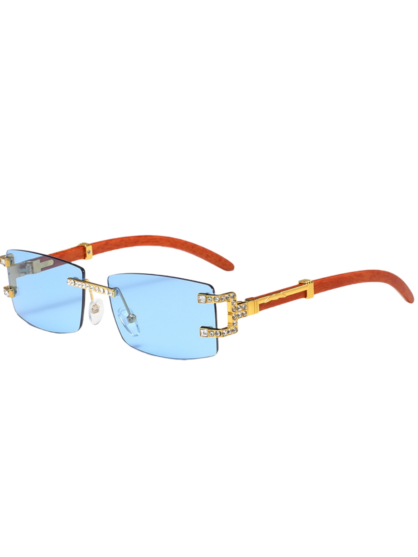 Óculos de sol retrô com perna  - Street Fashion Glasses avaliação e preço