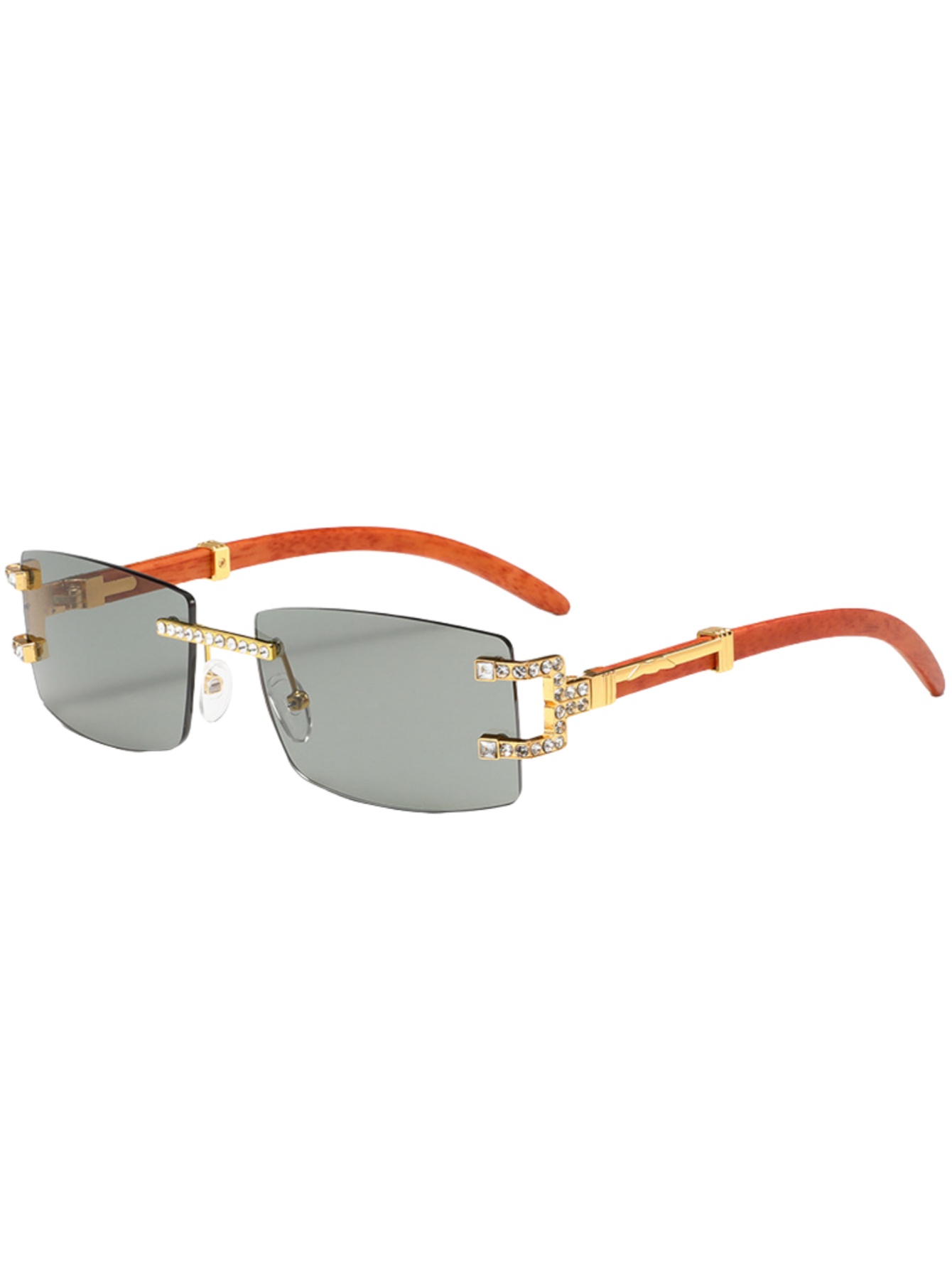 Óculos de sol retrô com perna  - Street Fashion Glasses avaliação e preço