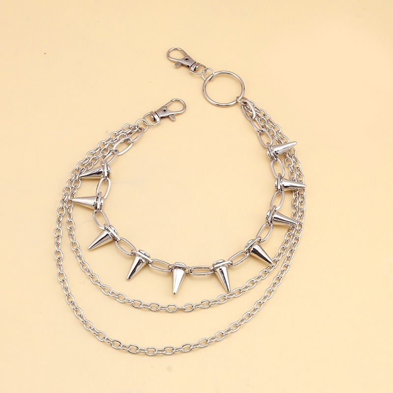 Hip hop punk rock calças de me - Street Fashion Jewelry avaliação e preço