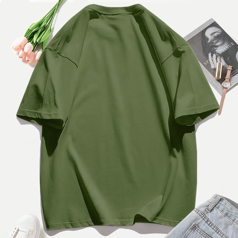 Camisetas de Algodão com Estam - Street Fashion In Japan avaliação e preço