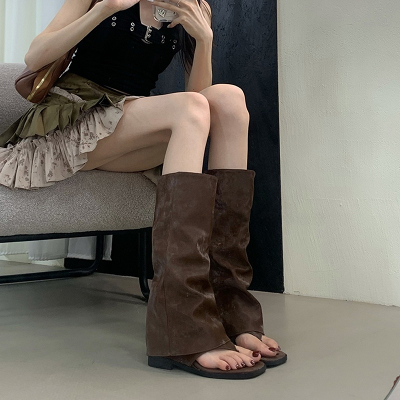 Botas Femininas Vazadas de Can - Street Fashion Korean avaliação e preço