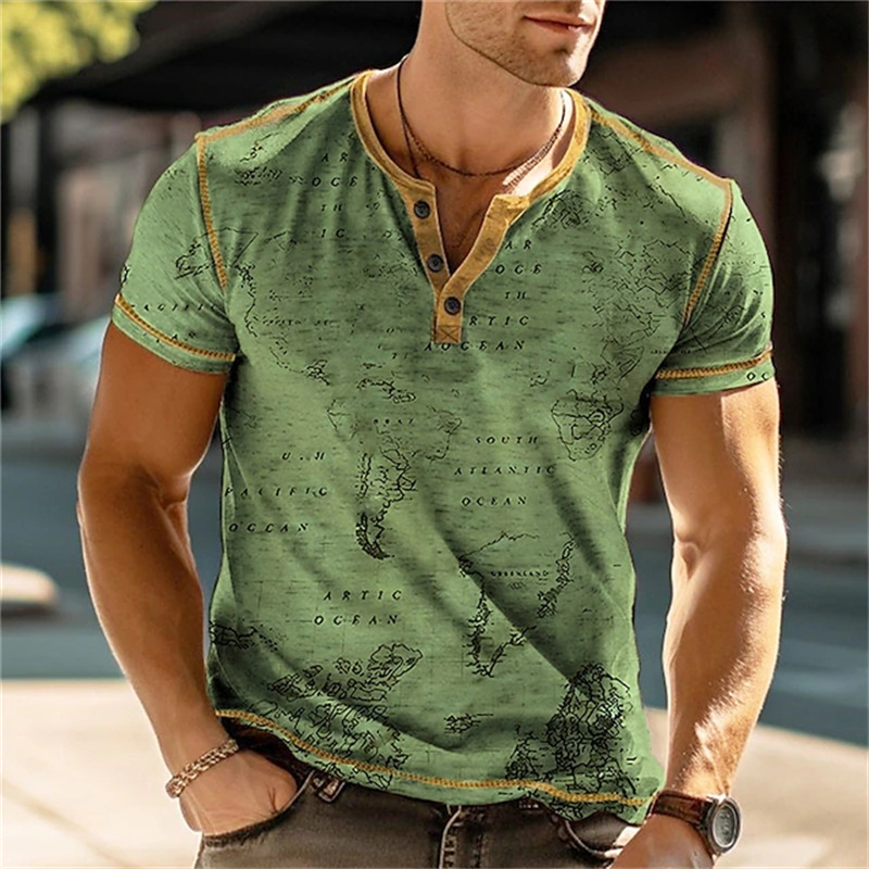 Camisas Masculinas Henry com E - Street Fashion Clothes avaliação e preço