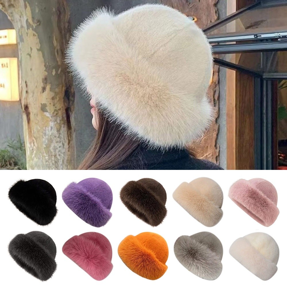 Chapéu de Inverno de Pelúcia M - Bucket Hat Embroidered avaliação e preço