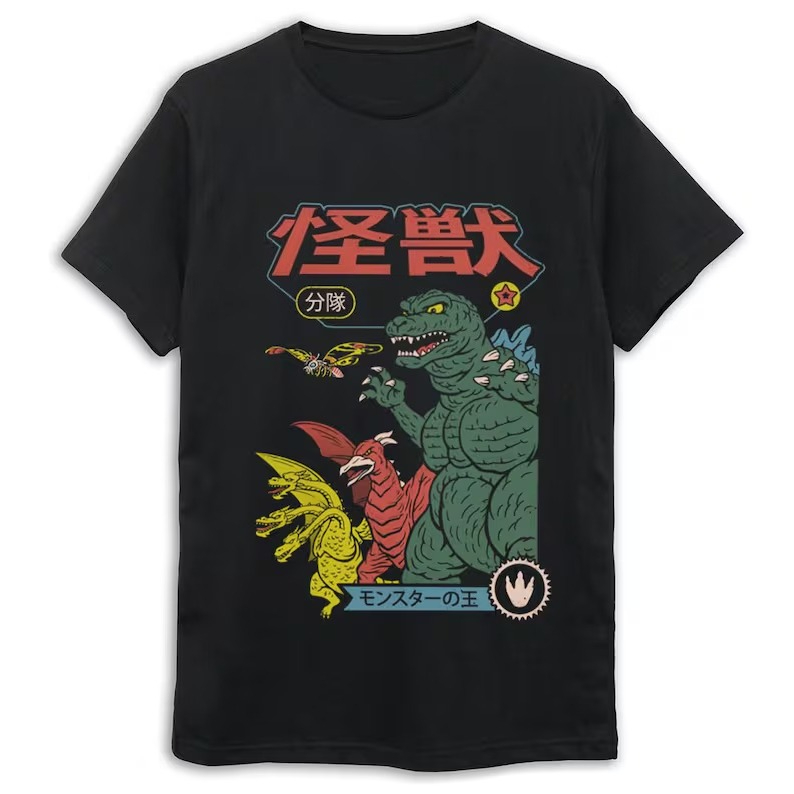 Camiseta Gráfica Godzilla Goji - Street Fashion In Japan avaliação e preço