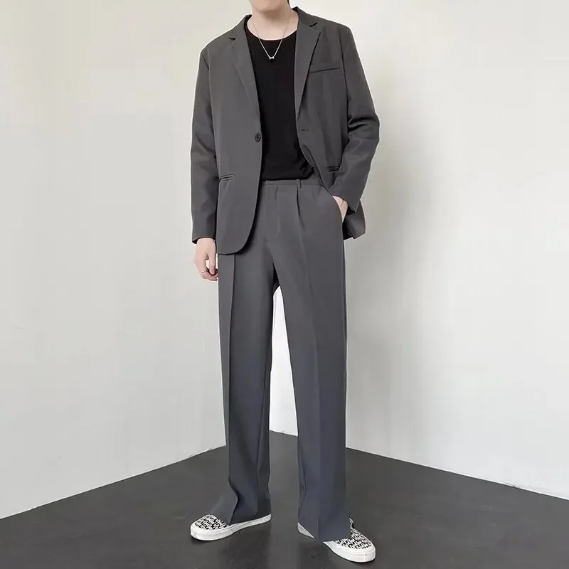 Calças de Terno Masculinas Est - Street Fashion Korean avaliação e preço