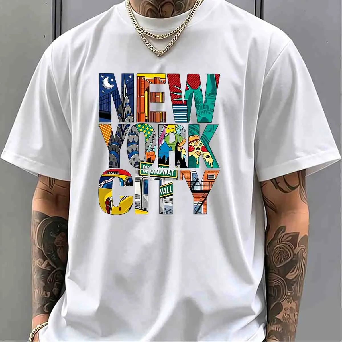 Camisetas Masculinas com Estam - High Street Fashion New York avaliação e preço