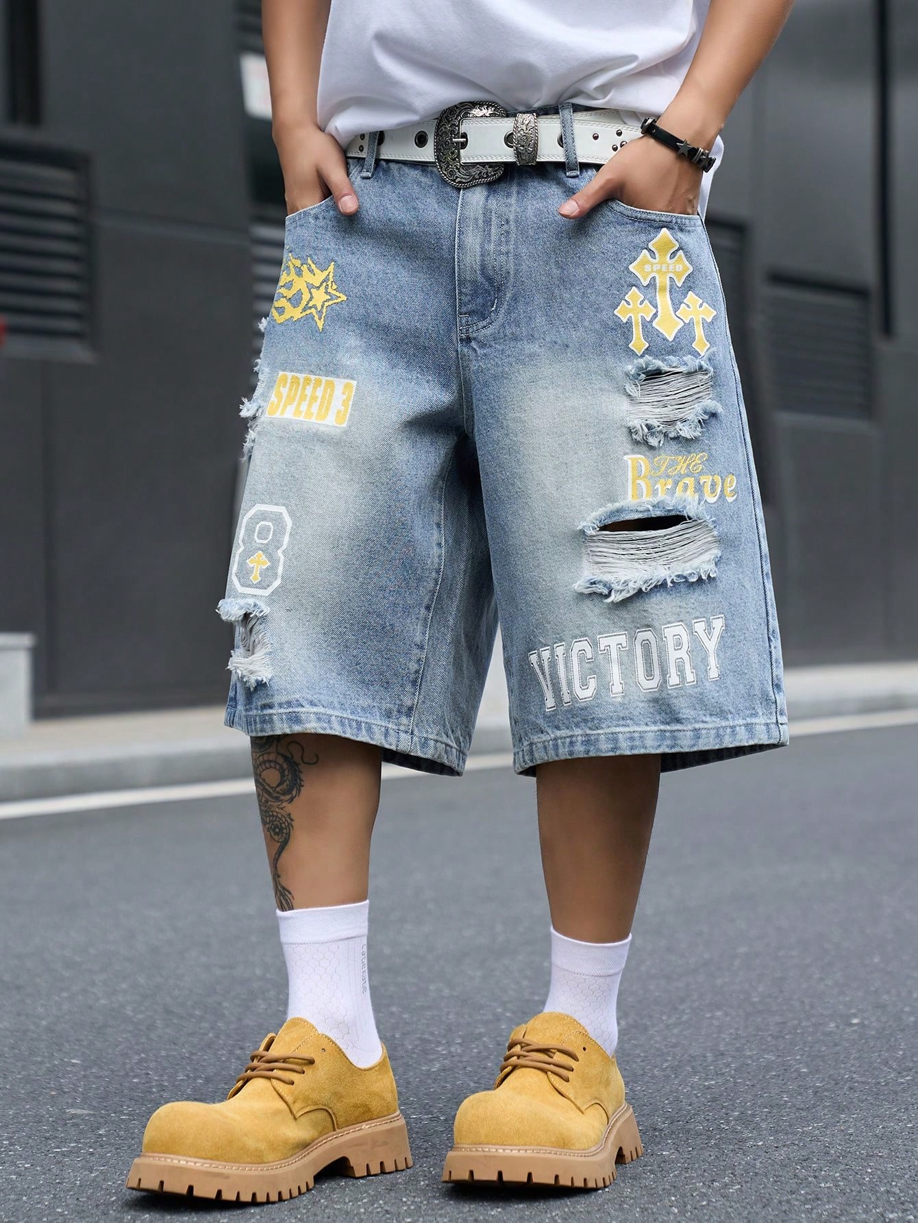 Bermuda Jeans Masculina Solta, - Street Fashion Art avaliação e preço
