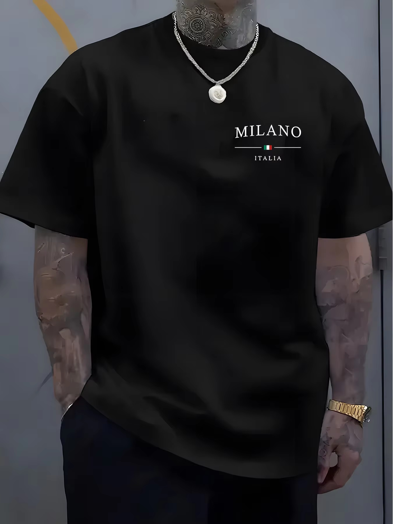 Camiseta masculina casual de m - Street Fashion Milan avaliação e preço