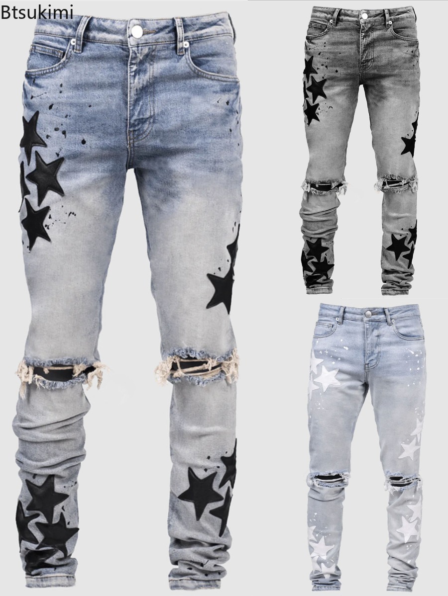 Novas Calças Jeans Masculinas  - Street Fashion Style Male avaliação e preço
