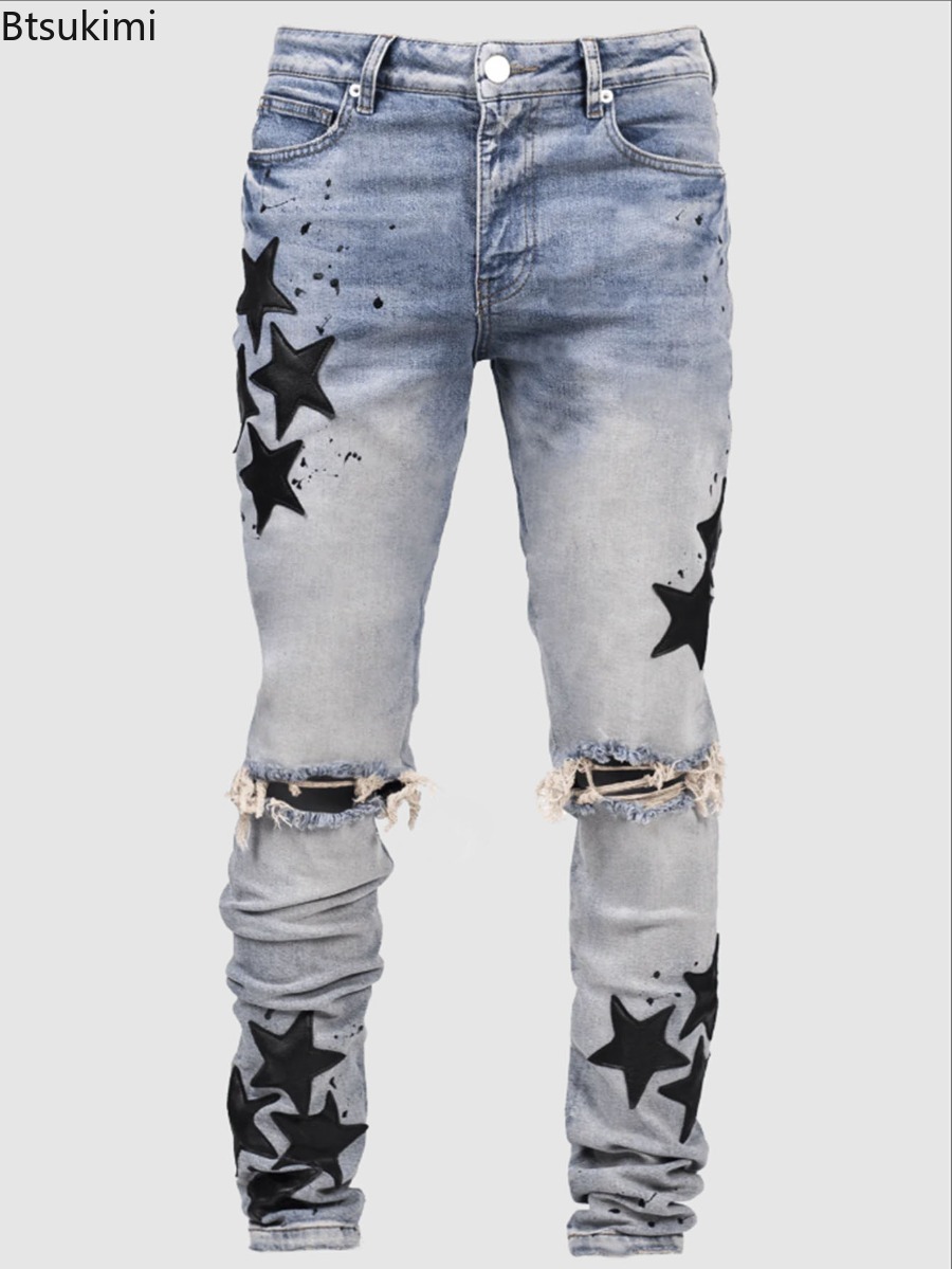 Novas Calças Jeans Masculinas  - Street Fashion Style Male avaliação e preço