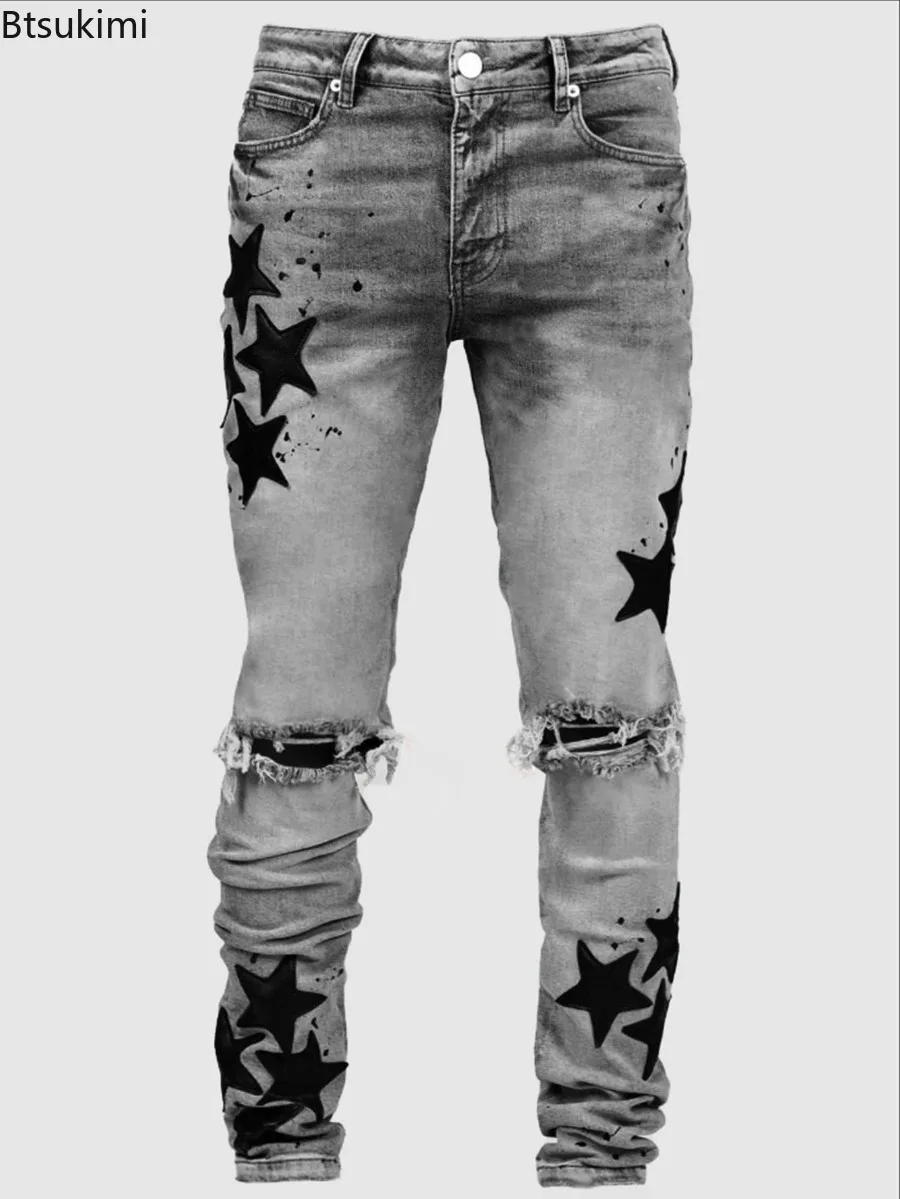Novas Calças Jeans Masculinas  - Street Fashion Style Male avaliação e preço