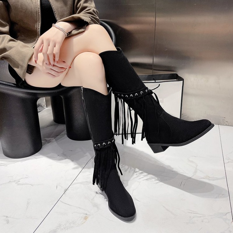Botas de joelho femininas sapa - Street Fashion Luxury avaliação e preço